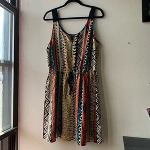 Forever 21 Plus colorful tribal print dress